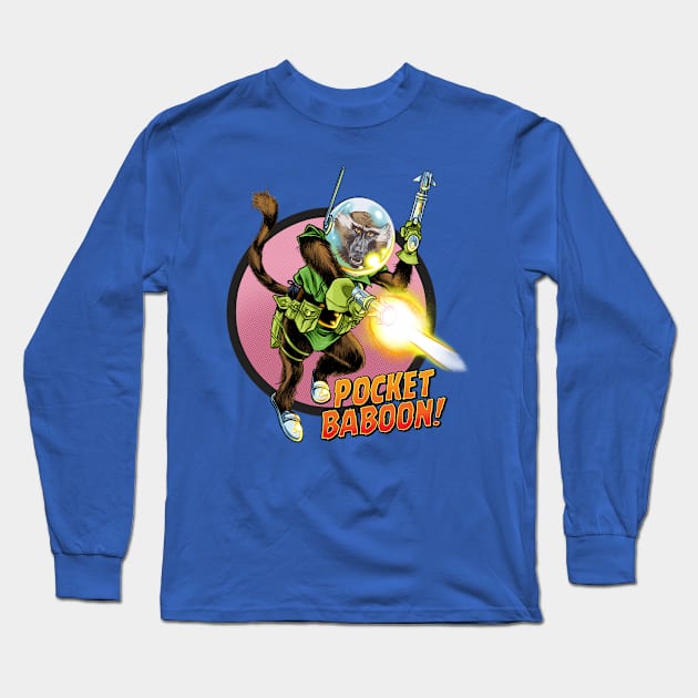 POCKET BABOON! Long Sleeve T-Shirt by ThirteenthFloor